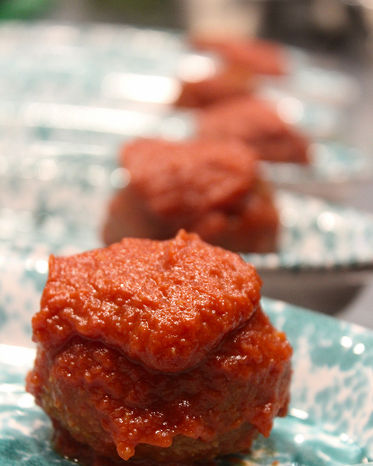 Polpette dello chef con salsa di pomodoro